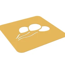 Silikomart Siliconen Stencil Ballon 12x6,2x0,1cm Set/2* Sjablonen En Stencils