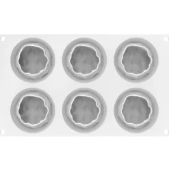 Silikomart Siliconen Vorm Syrio (6x) Ø6,8x5,8cm*** Bakvormen Siliconen|Ijs En Dessert Vormen