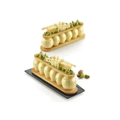 Silikomart Siliconen Vorm Truffel Eclair (8x) 130x31x28(h)mm* Bakvormen Siliconen|Ijs En Dessert Vormen