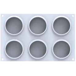 Silikomart Siliconen Vorm Rond (6) Ø8x2,1cm + cutter* Ijs En Dessert Vormen|Bakvormen Siliconen