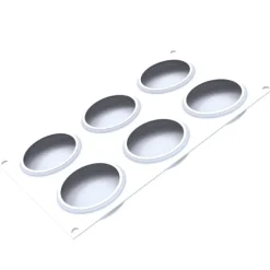 Silikomart Siliconen Vorm Rond (6) Ø8x2,1cm + cutter* Ijs En Dessert Vormen|Bakvormen Siliconen