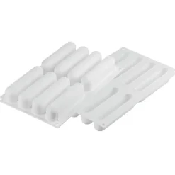 Silikomart Siliconen Vorm Eclair (8) 13,5x2,8cm + Uitsteker* Ijs En Dessert Vormen|Bakvormen Siliconen