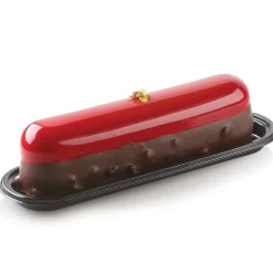 Silikomart Siliconen Vorm Eclair (8) 13,5x2,8cm + Uitsteker* Ijs En Dessert Vormen|Bakvormen Siliconen