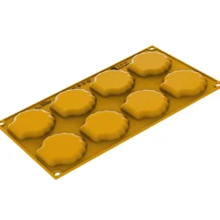 Silikomart Siliconen Vorm Schelp (8x) 7,2x6,5x0,9cm* Ijs En Dessert Vormen|Bakvormen Siliconen