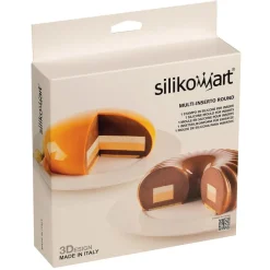Silikomart Siliconen Vorm Multi Inserto Rond Ø176x25mm* Ijs En Dessert Vormen|Bakvormen Siliconen