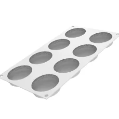 Silikomart Siliconen Vorm Macaron (8) Ø6,5cm Set/2* Ijs En Dessert Vormen|Bakvormen Siliconen