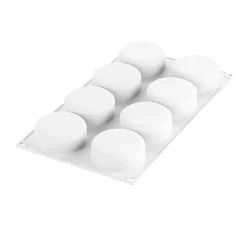 Silikomart Siliconen Vorm Essenziale (8) Ø65x25mm* Ijs En Dessert Vormen|Bakvormen Siliconen