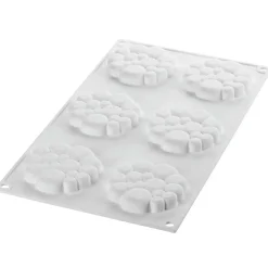 Silikomart Siliconen Vorm Paradis (6) Ø7x1,1cm* Bakvormen Siliconen|Ijs En Dessert Vormen