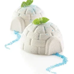 Silikomart Siliconen Vorm Iglo Ø7,6x4,2cm (6)* Bakvormen Siliconen|Ijs En Dessert Vormen