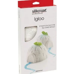 Silikomart Siliconen Vorm Iglo Ø7,6x4,2cm (6)* Bakvormen Siliconen|Ijs En Dessert Vormen