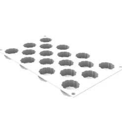 Silikomart Siliconen Vorm Charlotte XS (18x) Ø3,8x1,8cm* Ijs En Dessert Vormen|Bakvormen Siliconen