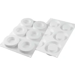 Silikomart Siliconen Vorm Kit Ring (6) Ø8,5/5cm* Ijs En Dessert Vormen|Bakvormen Siliconen