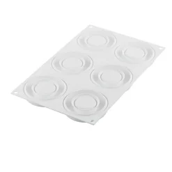 Silikomart Siliconen Vorm Promise (6) Ø85/44x20mm* Ijs En Dessert Vormen|Bakvormen Siliconen