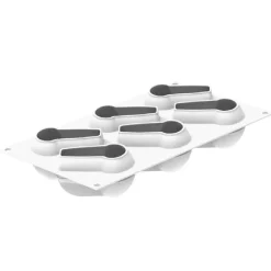 Silikomart Siliconen Vorm Babà (6) 9x6,2cm + Uitsteker* Bakvormen Siliconen|Ijs En Dessert Vormen