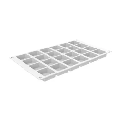 Silikomart Siliconen Vorm Quadrato XS (24) 3,7x3,7x1,6cm* Bakvormen Siliconen|Ijs En Dessert Vormen