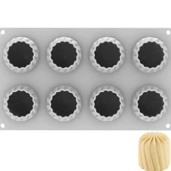 Silikomart Siliconen Vorm Harmony (8) Ø6x6,7cm*** Bakvormen Siliconen|Ijs En Dessert Vormen