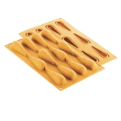 Silikomart Siliconen Vorm Wortel (12) 78x23x23mm* Bakvormen Siliconen|Ijs En Dessert Vormen