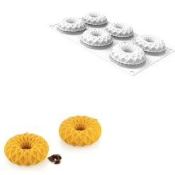 Silikomart Siliconen Vorm Kaleido (6) Ø7,5x2,5cm* Bakvormen Siliconen|Ijs En Dessert Vormen