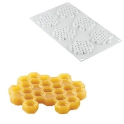 Silikomart Siliconen Vorm Honing (6) Ø74x8mm* Ijs En Dessert Vormen|Bakvormen Siliconen