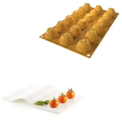 Silikomart Siliconen Vorm Tomaat (18) Ø3,1x2,5cm* Bakvormen Siliconen|Ijs En Dessert Vormen