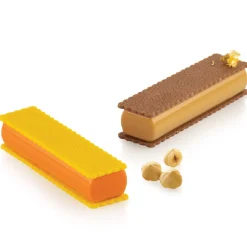 Silikomart Siliconen Vorm Rechthoek (8) 12,8x3,3cm + cutter* Bakvormen Siliconen|Ijs En Dessert Vormen