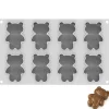 Silikomart Siliconen Vorm Teddybeer (8) 7,9x5,6x2,7cm* Ijs En Dessert Vormen|Bakvormen Siliconen