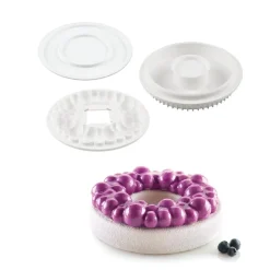 Silikomart Siliconen Vorm Bubble Crown Ø18x6cm* Ijs En Dessert Vormen|Bakvormen Siliconen
