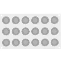 Silikomart Siliconen Vorm Torta XS (18) Ø4x1,5cm* Bakvormen Siliconen|Ijs En Dessert Vormen