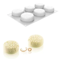 Silikomart Siliconen Vorm Neve (6) Ø7x3cm* Bakvormen Siliconen|Ijs En Dessert Vormen