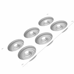 Silikomart Siliconenvorm & Taartring Set Tornado Ø8cm*** Bakvormen Siliconen|Ijs En Dessert Vormen