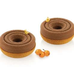 Silikomart Siliconenvorm & Taartring Set Tornado Ø8cm*** Bakvormen Siliconen|Ijs En Dessert Vormen