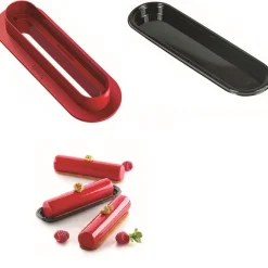 Silikomart Siliconenvorm Cylindre 12,6x2,7x2,7cm (8)* Bakvormen Siliconen|Ijs En Dessert Vormen