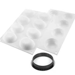 Silikomart Siliconenvorm & Taartring Set Palet Ø7cm* Bakvormen Siliconen|Ijs En Dessert Vormen