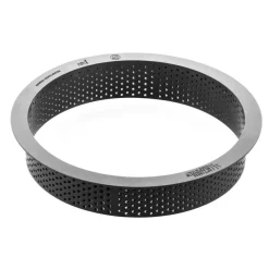 Silikomart Taarting Exoglass Geperforeerd Ø160x35(h)mm* Dessertringen|Ronde Bakvormen