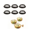 Silikomart Taartring Exoglass Geperforeerd Ø8x2cm set/6* Dessertringen|Ronde Bakvormen