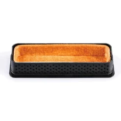 Silikomart Taartring Exoglass Geperforeerd 12x3,5cm Set/6* Dessertringen|Rechthoekige Bakvormen