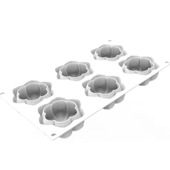 Silikomart Sillikomart Siliconen Bakvorm Hana Ø7,2x3cm (6)* Bakvormen Siliconen|Ijs En Dessert Vormen