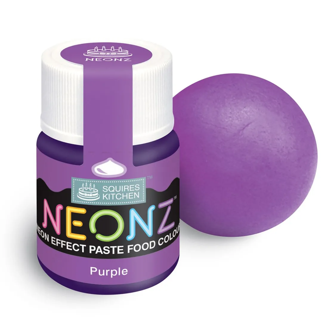 Squires Kitchen SK NEONZ Kleurstof Gel Paars 20g* Gel Kleurstoffen