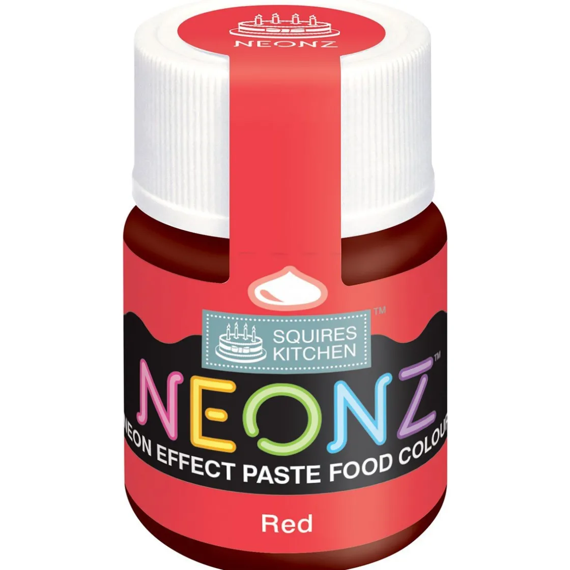 Squires Kitchen SK NEONZ Kleurstof Gel Rood 20g*** Gel Kleurstoffen