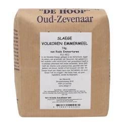 Molen de Hoop Slaege Volkoren Emmermeel 1kg (van Rode Emmertarwe)* Bloem En Meel