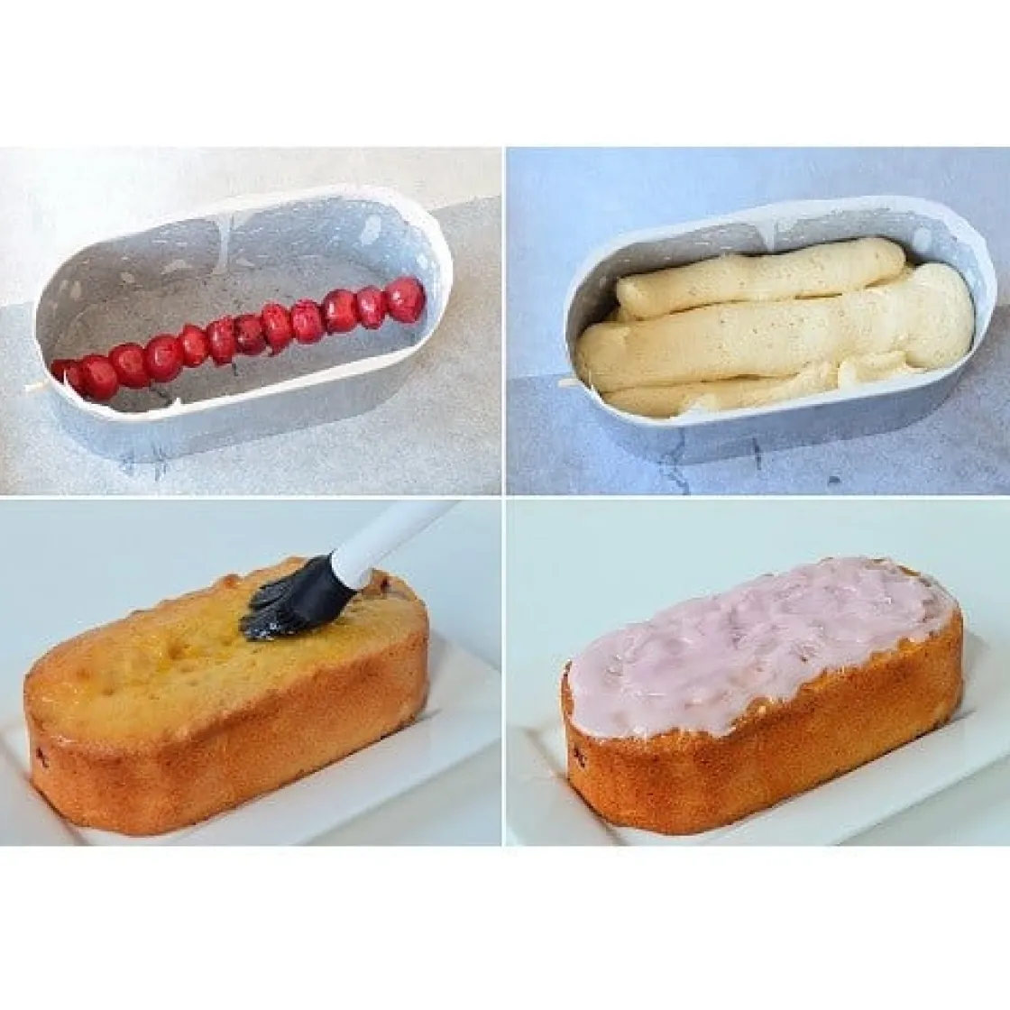 Overig Sloffenring Cake Cerise RVS 18cm*** Ovale Bakvormen