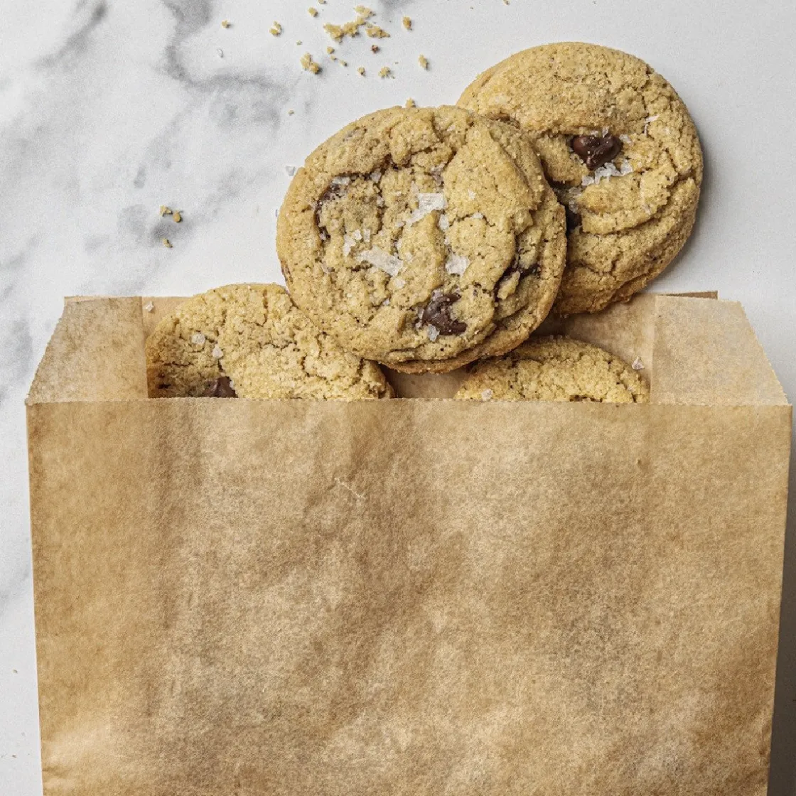 If You Care Snack/Broodzak Ongebleekt Papier 12x35x5,5cm 30st.* Zakken