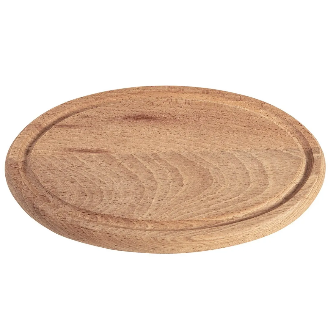 Overig Snijplank Beukenhout Ovaal 30x20x2,2cm* Snij Toebehoren