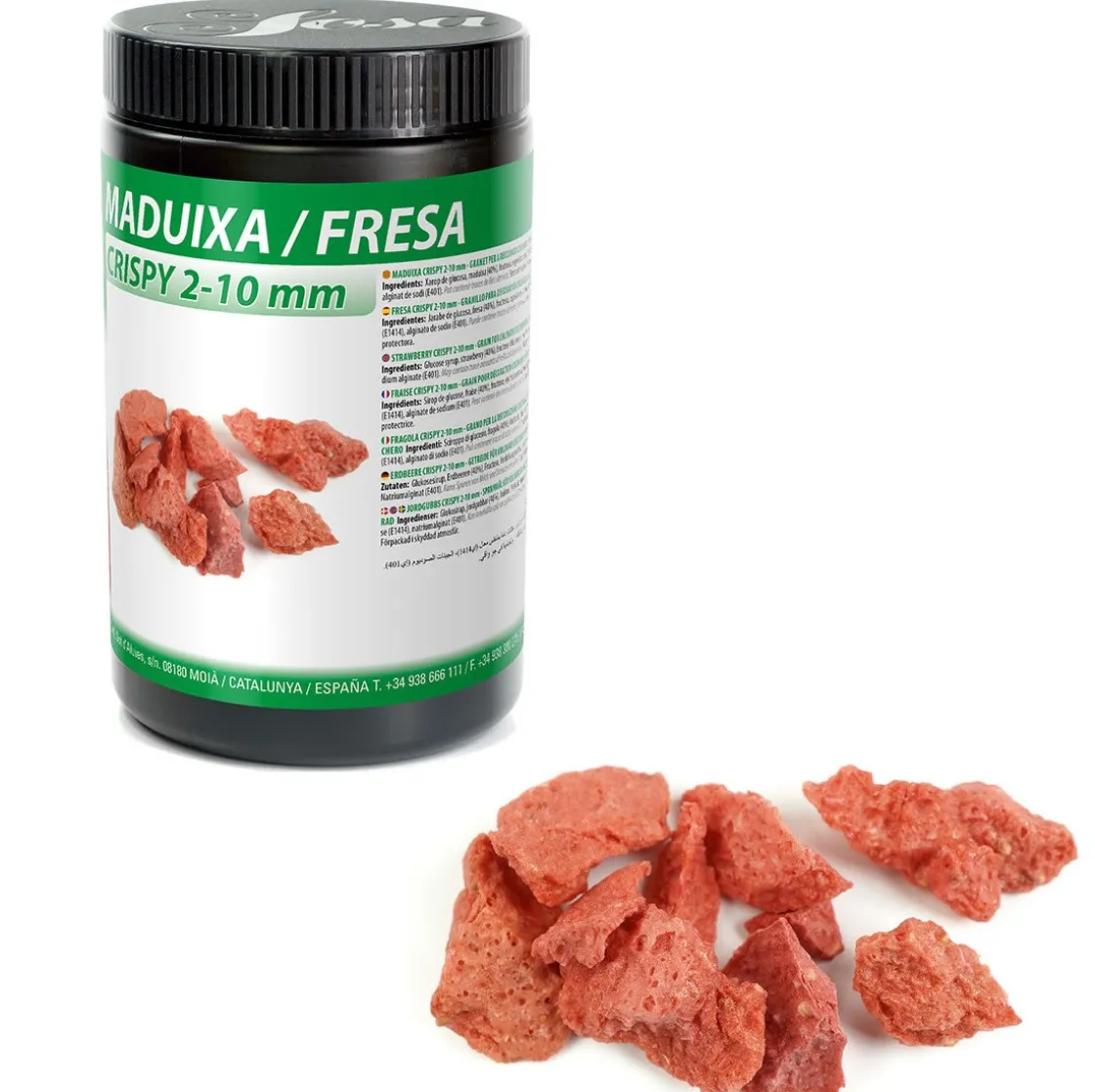 Sosa Crispy Aardbei Gecoat 200g* Zaden, Granen, Noten En Vruchten