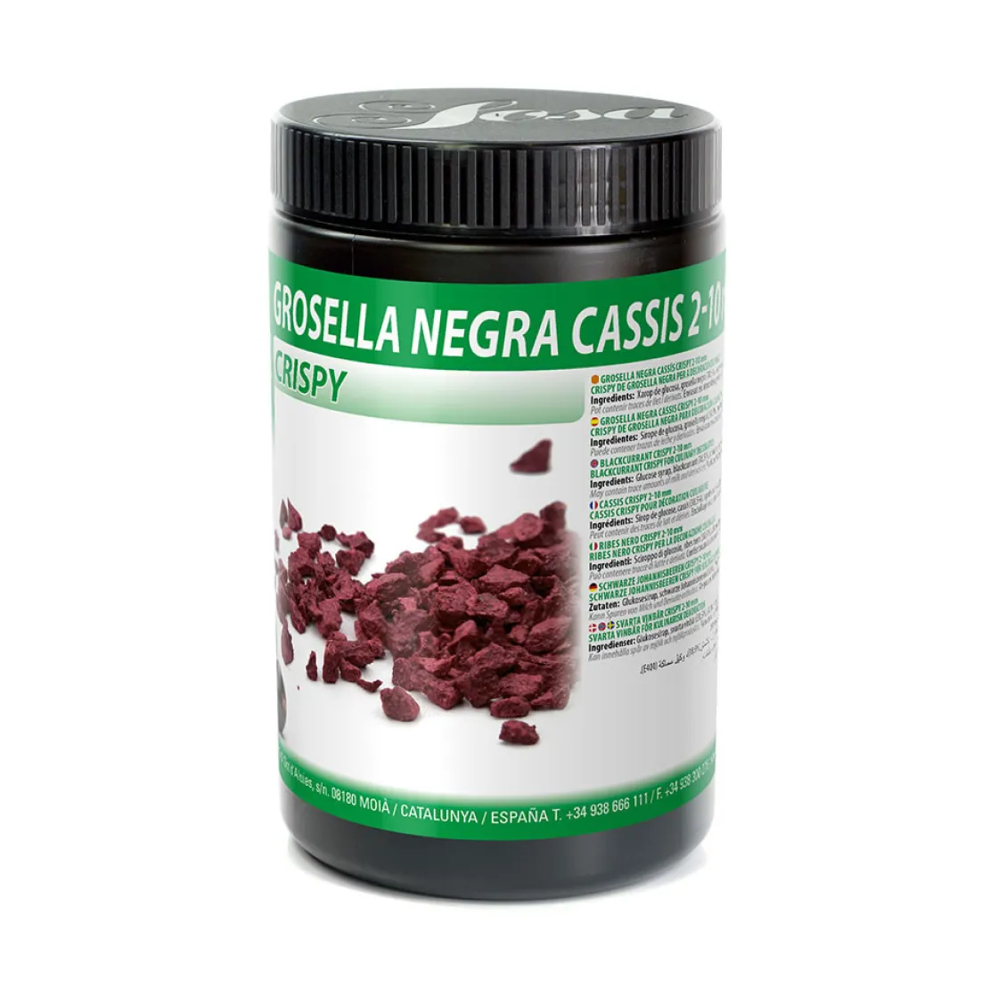 Sosa Crispy Zwarte Bes Gevriesdroogd 200g*** Zaden, Granen, Noten En Vruchten