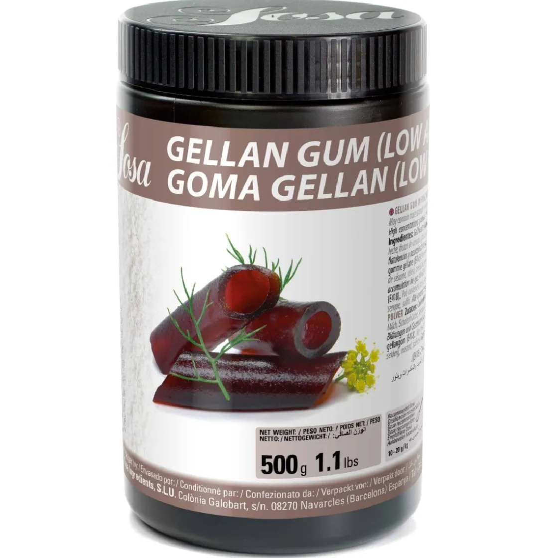 Sosa Gellan Gum 500g* Hulpstoffen