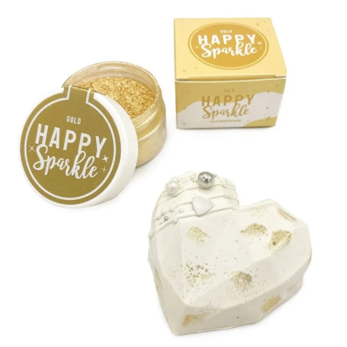 Happy Sprinkles Sparkles Goud Eetbaar 12g* Eetbare Strooisels