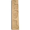 Overig Speculaasplank Kerst (Rendier/Kerstman/Sok) (3x) 9x8cm.* Speculaasplanken