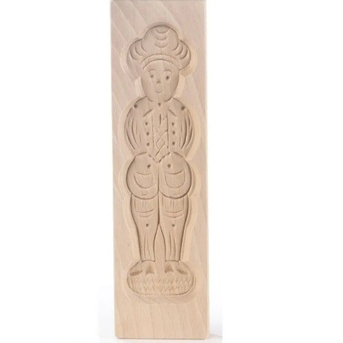 Overig Speculaasplank Medium Pop Man (Piet) 20,5x5,5cm.* Speculaasplanken
