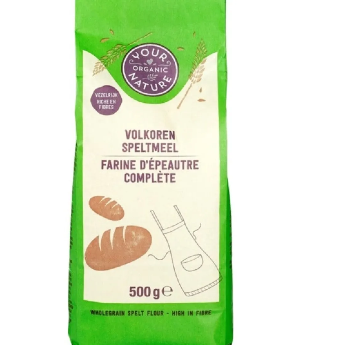 Your Organic Nature Speltmeel Volkoren Biologisch 500g* Bloem En Meel